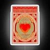 Colorful, compact matchbox-style RGB neon LED sign in vibrant red.