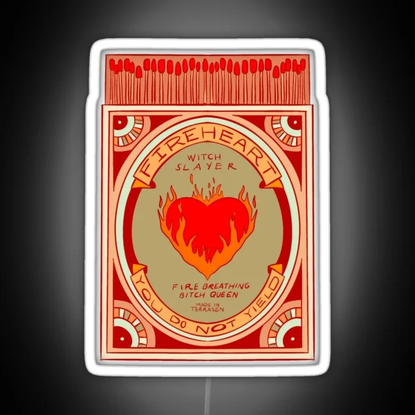Fireheart Matchbox Red RGB Neon Sign
