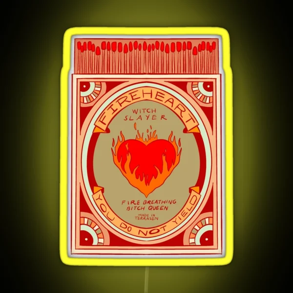 Fireheart Matchbox Red RGB Neon Sign