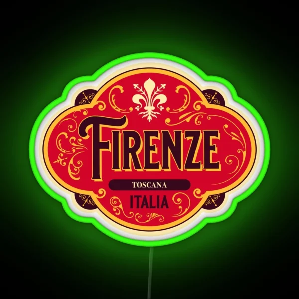 Firenze Toscana Italia Original Roadtrooper Led Led Design 2021 RGB Neon Sign