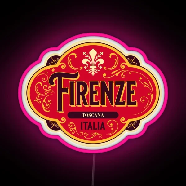 Firenze Toscana Italia Original Roadtrooper Led Led Design 2021 RGB Neon Sign