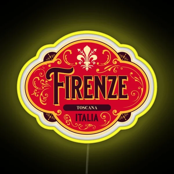 Firenze Toscana Italia Original Roadtrooper Led Led Design 2021 RGB Neon Sign