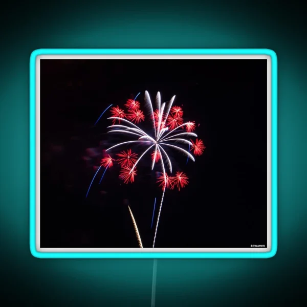 Firework Cone RGB Neon Sign