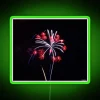 Eye-catching firework-inspired RGB LED neon signs for modern room decor.