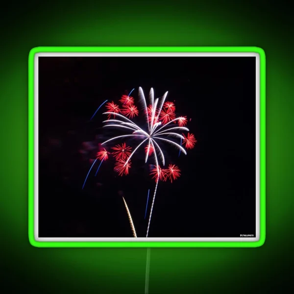 Firework Cone RGB Neon Sign