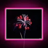 Colorful digital firework cone shaped neon light LED display signage