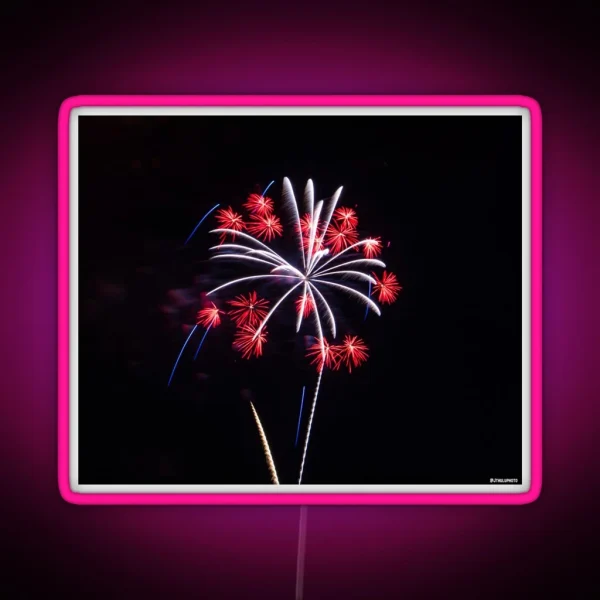 Firework Cone RGB Neon Sign