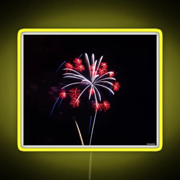 Firework Cone RGB Neon Sign