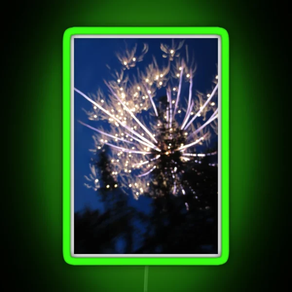 Firework Long Exposure RGB Neon Sign