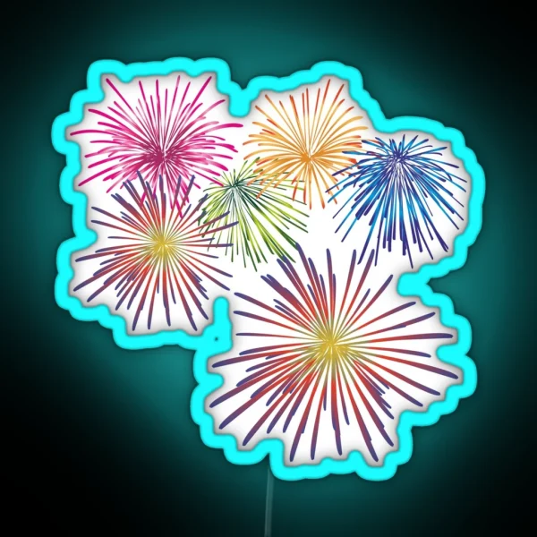 Fireworks RGB Neon Sign