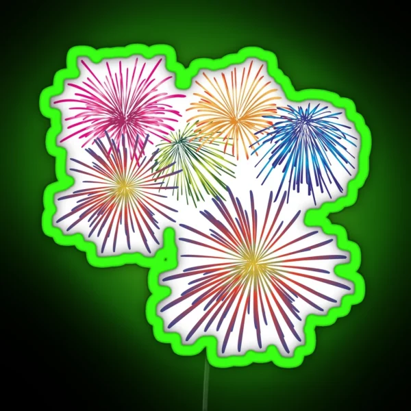 Fireworks RGB Neon Sign