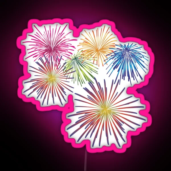 Fireworks RGB Neon Sign