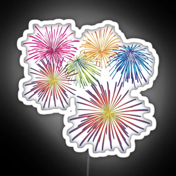 Fireworks RGB Neon Sign