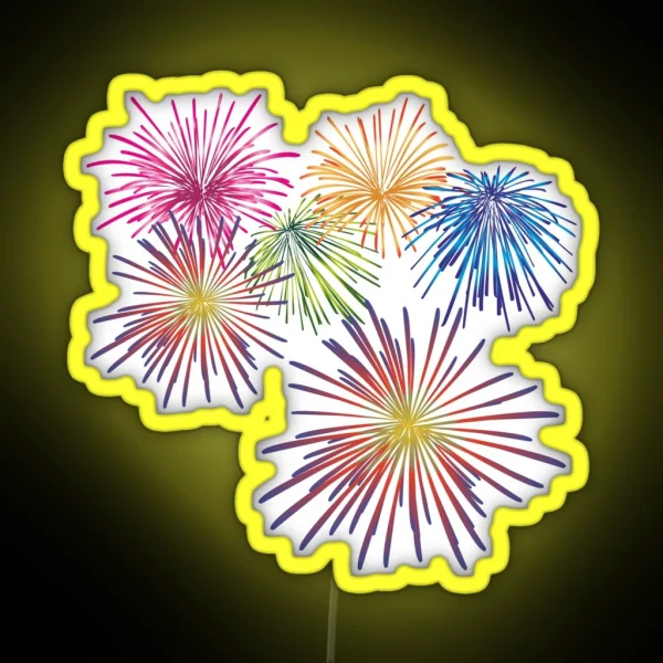 Fireworks RGB Neon Sign