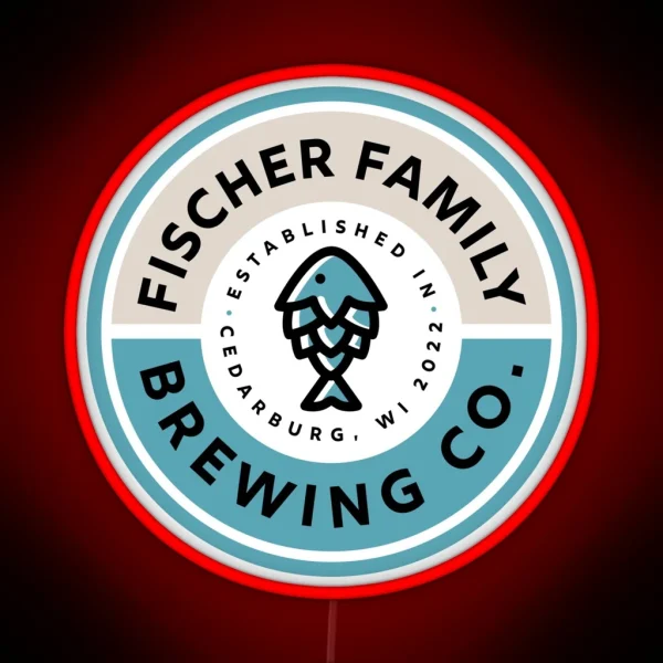 Fischer Family Brewing Co RGB Neon Sign