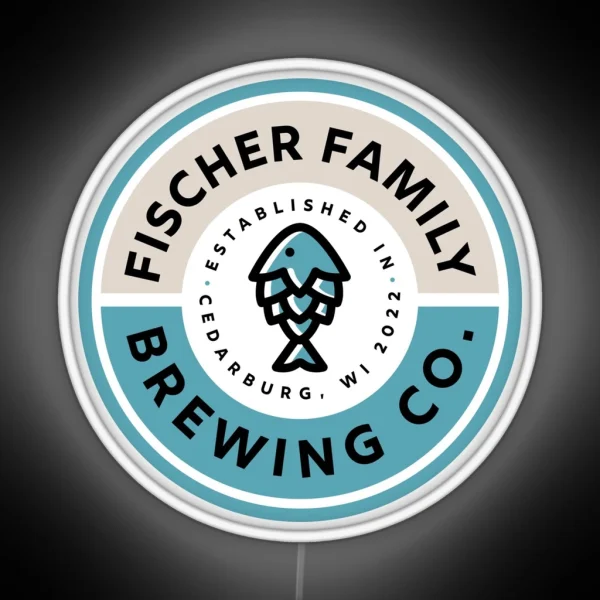 Fischer Family Brewing Co RGB Neon Sign