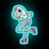 Vintage Mermaid Coastal Decorative Neon Sign in Pastel Rainbow Colors