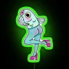 Whimsical Underwater Decor, Soft Pink Neon Mermaid Tail Illuminated Accent Wall