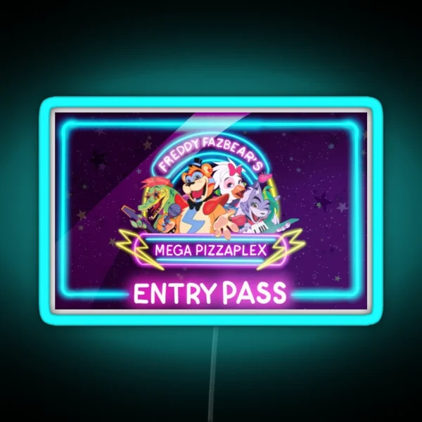 Five Nights At Freddy S Security Breach Entry RGB Neon Sign