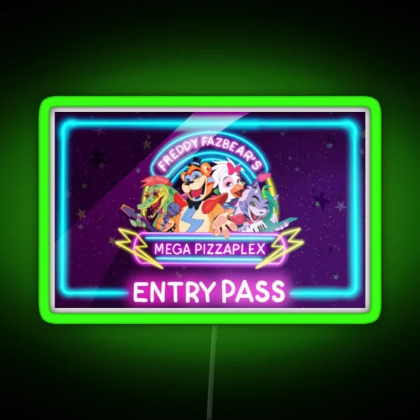 Five Nights At Freddy S Security Breach Entry RGB Neon Sign