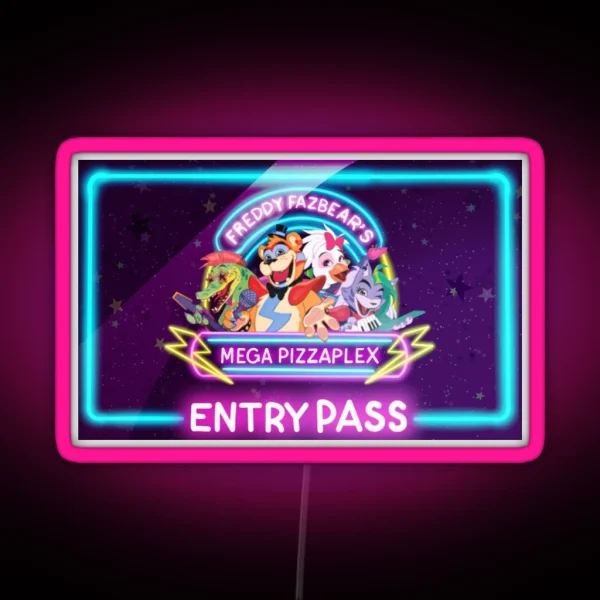 Five Nights At Freddy S Security Breach Entry RGB Neon Sign