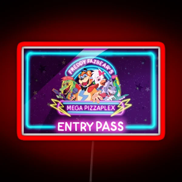Five Nights At Freddy S Security Breach Entry RGB Neon Sign