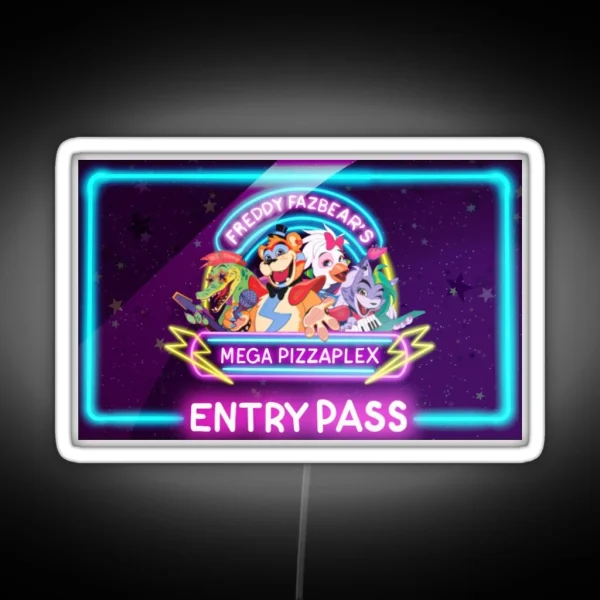 Five Nights At Freddy S Security Breach Entry RGB Neon Sign