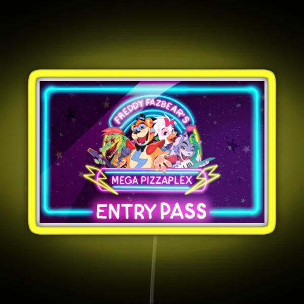 Five Nights At Freddy S Security Breach Entry RGB Neon Sign