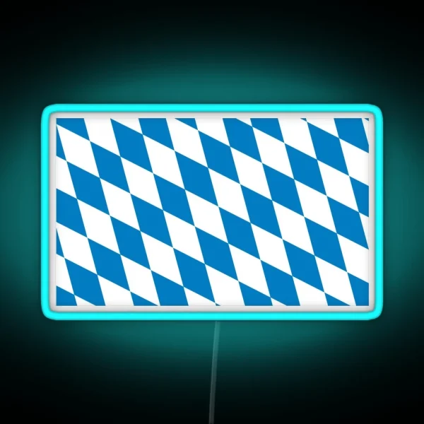 Flag Of Bavaria RGB Neon Sign