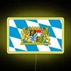 Bavarian flag crest lozenge style RGB neon LED signage