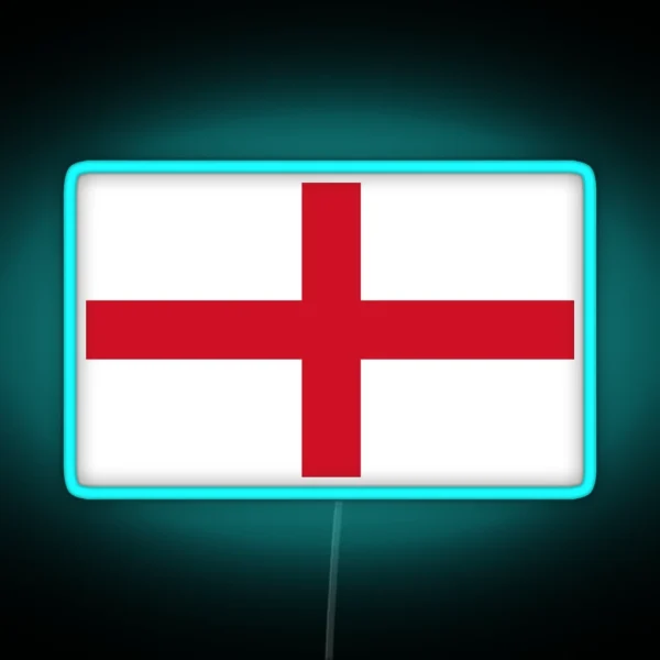 Flag Of England St George S Cross Football Sport Team Led Led Bedspread RGB Neon Sign