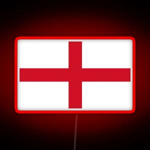 Flag Of England St George S Cross Football Sport Team Led Led Bedspread RGB Neon Sign