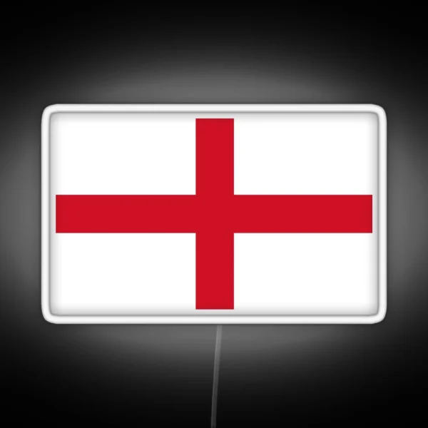 Flag Of England St George S Cross Football Sport Team Led Led Bedspread RGB Neon Sign