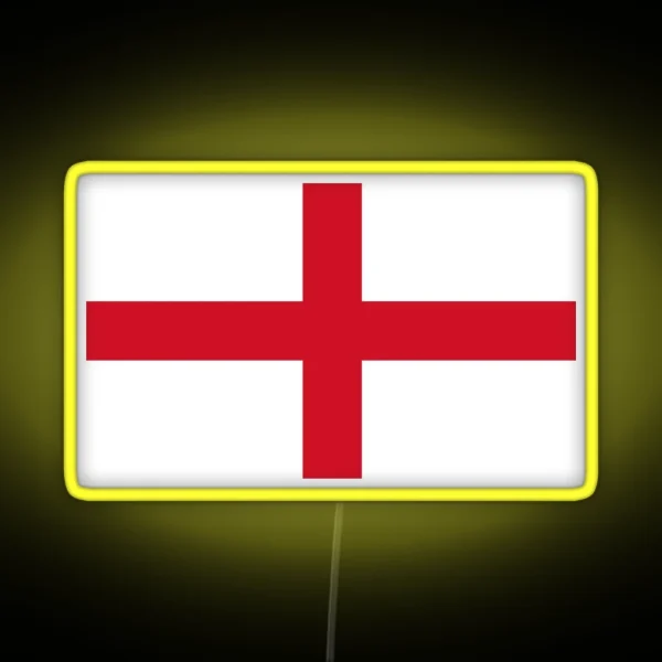 Flag Of England St George S Cross Football Sport Team Led Led Bedspread RGB Neon Sign