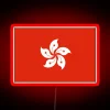 Glowing Neon Light Box Display of Hong Kong's National Emblem