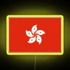 RGB Neon Sign with Symbol of Hong Kong Territory Icon
