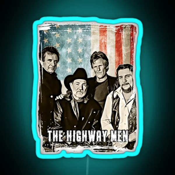 Flag The Road Bandits Band 35 Years Anniversary Gift RGB Neon Sign
