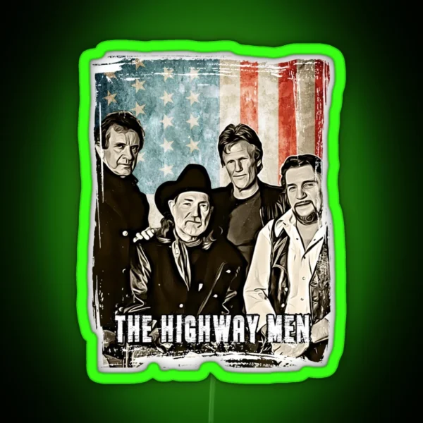 Flag The Road Bandits Band 35 Years Anniversary Gift RGB Neon Sign