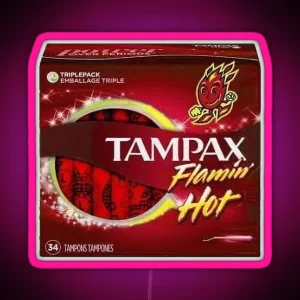 Flamin Hot Tampax RGB Neon Sign