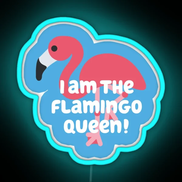 Flamingo Queen RGB Neon Sign