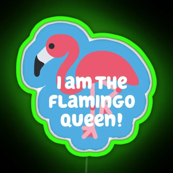 Flamingo Queen RGB Neon Sign