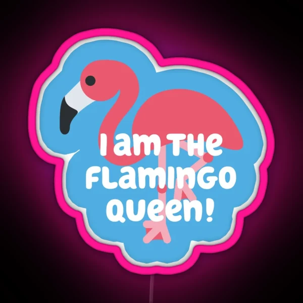 Flamingo Queen RGB Neon Sign