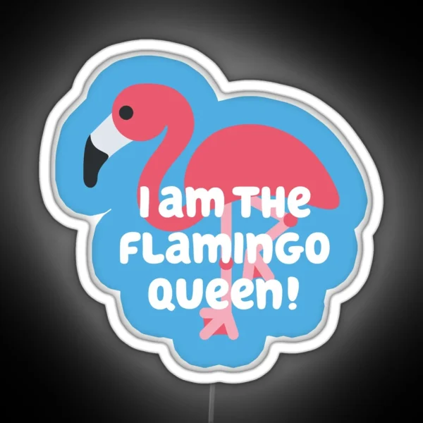 Flamingo Queen RGB Neon Sign