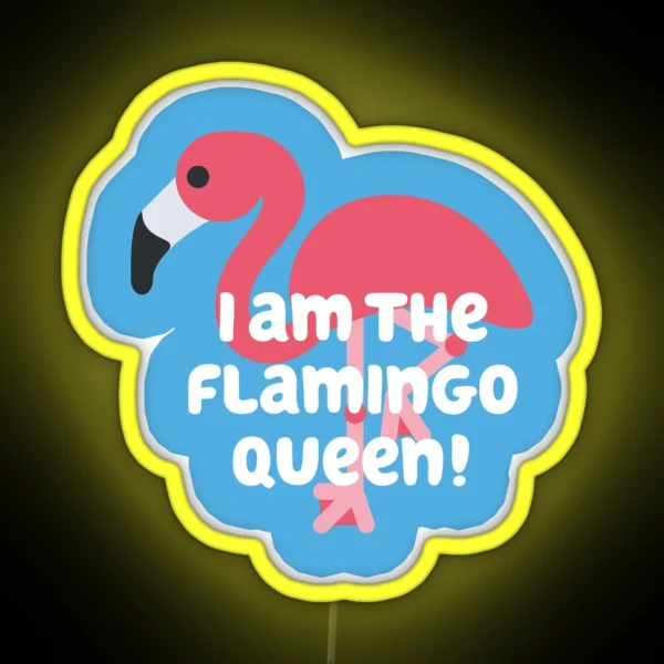 Flamingo Queen RGB Neon Sign