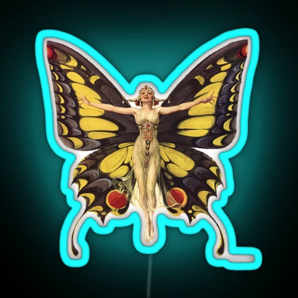 Flapper Led Beautiful 1920 S Flapper RGB Neon Sign