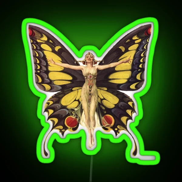 Flapper Led Beautiful 1920 S Flapper RGB Neon Sign