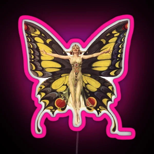Flapper Led Beautiful 1920 S Flapper RGB Neon Sign