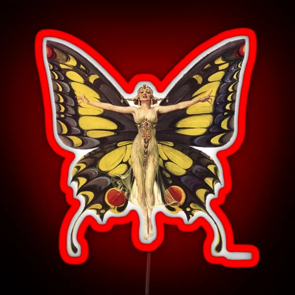 Flapper Led Beautiful 1920 S Flapper RGB Neon Sign
