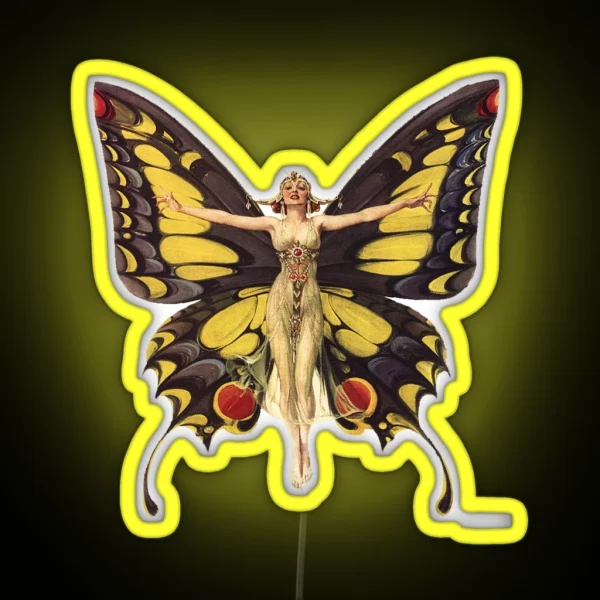 Flapper Led Beautiful 1920 S Flapper RGB Neon Sign