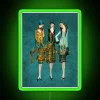 Vintage 1920s Ladies Flapper Inspired Neon Light Decor Sign